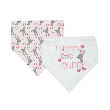 Mummy's Little Bunny Bibs - Pack Of 2